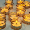 GOLDEAL 60 Pcs Gold Glass Tealight Candle Holders-Tea Candle Holders Bulk - Perfect for Weddings, Parties, Dinners - Ideal for 1.5" Standard Tealights and Candle Moulds