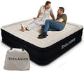 Englander Cal King Size Air Mattress w/Built in Pump - Luxury Double High Inflatable Bed for Home, Travel & Camping - Premium Blow Up Bed for Kids & Adults - Black