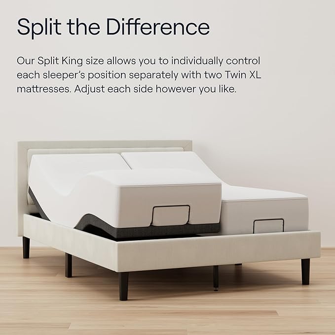 Nectar Full Adjustable Base and 12” Mattress (New Version) - Head & Foot Incline - Medium Firm Memory Foam - Cooling Top Layer - 3 Massage Settings - 365-Night Mattress Trial & Forever Warranty