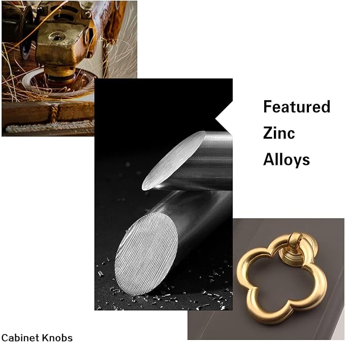 Cupboard Knobs Cabinet Knobs Drawer knobs, Zinc Alloy Gold Knobs for Dresser, Cupboard Knobs for Kitchen, Bathroom (Style C-16)