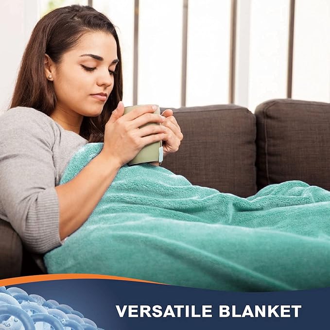 Walensee Fleece Blanket Plush Throw Fuzzy Lightweight (XL-Twin Size 66x90 Light Blue) Super Soft Microfiber Flannel Blankets for Couch, Bed, Sofa Ultra Luxurious Warm and Cozy for All Seasons
