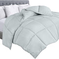 Utopia Bedding Comforter Duvet Insert, Quilted Comforter with Corner Tabs, Box Stitched Down Alternative Comforters Twin Size (Light Grey)