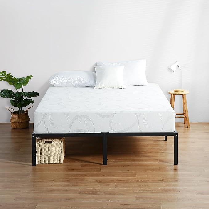 Olee Sleep Twin Mattress, 7 Inch Flex Gel Memory Foam Mattress, Gel Infused for Comfort and Pressure Relief, CertiPUR-US Certified, Bed-in-a-Box, Medium Firm, Twin Size