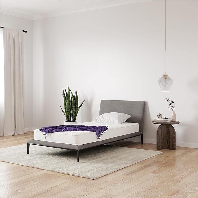 Signature Sleep 6” Coil Mattress made with CertiPUR-US® certified foam , Twin,White