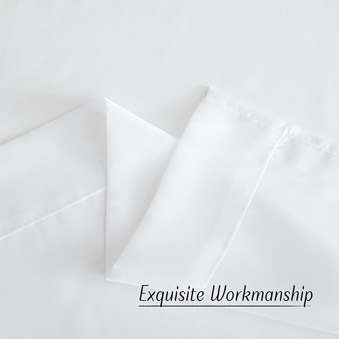 NICETOWN White Sheer 102 inch Curtains for Living Room, Grommet Elegant and Airy Window Treatments Translucent Lightweight Drapes for Living Room/Bedroom,2 Panels, W54 x L102