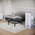 Sven and Son Essential Adjustable Bed Base (Frame) + 12 inch Memory Foam Matt (Medium), Easy Assembly, Head and Foot Lift, Memory Positions, Zero Gravity, Wireless Remote - Twin XL