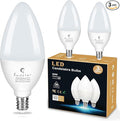 Sailstar E12 LED Bulb 60W Equivalent, 500 Lumens, Ceiling Fan Light Bulbs Soft White 2700K, Type B Light Bulb 5W, CRI 85, B11 Small Base Candelabra LED Light Bulbs, Non-dimmable, Pack of 3