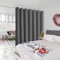 NICETOWN Wall Curtain for Bedroom, Room Divider Curtain for Doorways, Vertical Blind for Sling Door, Privacy Sound Reduction Curtains Room Dividers for Patio (Grey, 1 Panel, 8ft Tall x 8.3ft Wide)