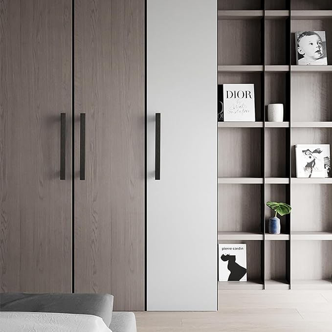 Walnut Square 5 in 10 pcs Wooden Drawer Pulls Handle pulls for cabinets Kitchen Cabinet Drawer pulls Cabinet Door Pull