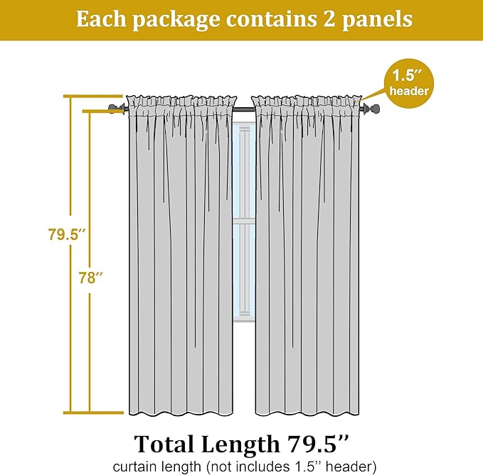 OWENIE Sheer Curtains, Sheer Curtains 78 inch Length 2 Panels Set, Rod Pocket Voile Fimly Sheer Drapes for Living Room/Bedroom, 2pcs, Each 42" W x 78" L, Burgundy