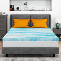 Mattress Topper California King, 4 Inch Gel Memory Foam Bed Topper for California King Size Bed, CertiPUR-US Certified, Blue
