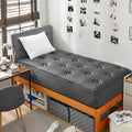 Hansleep College Dorm Twin XL Mattress Topper Viscose Derived from Bamboo, Memory Foam Pillow Top Mattress Topper Twin XL, Breathable Mattress Pad for Back Pain Relief, 39" x 80", Charcoal Grey