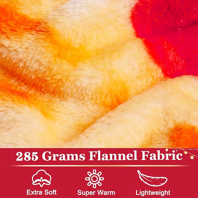 Jorbest Pizza Blanket Birthday Gifts for Women Men Teen Boys Girls, Double Sided Novelty Pizza Throw Blanket Funny Gifts for Adult and Kids, 285 GSM Soft Flannel Fun Food Blanket (Red, 47 inches)