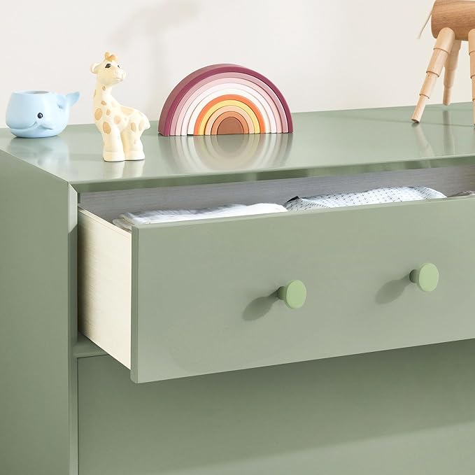 Ravinte 1 Pack Cabinet Knobs Light Green Kitchen Cabinet Knobs Round Dresser Drawer Pulls Closet Door Pulls 1-1/5 Inch