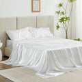 Love's cabin Twin Silky Soft Satin Bed Linen Set - 3 Piece with Deep Pockets, Luxury Satin Sheets, Wrinkle Resistant, Fits Mattresses up to 14''