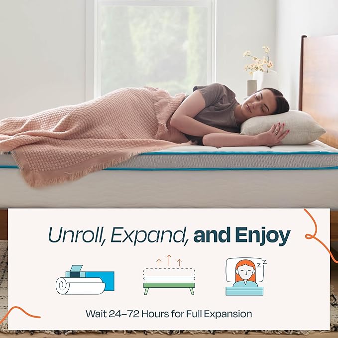 Linenspa 12 Inch Memory Foam and Spring Hybrid Mattress - Medium Plush Feel - Bed in a Box - Pressure Relief and Adaptive Support - Breathable - Cooling - Primary Bedroom - King Size