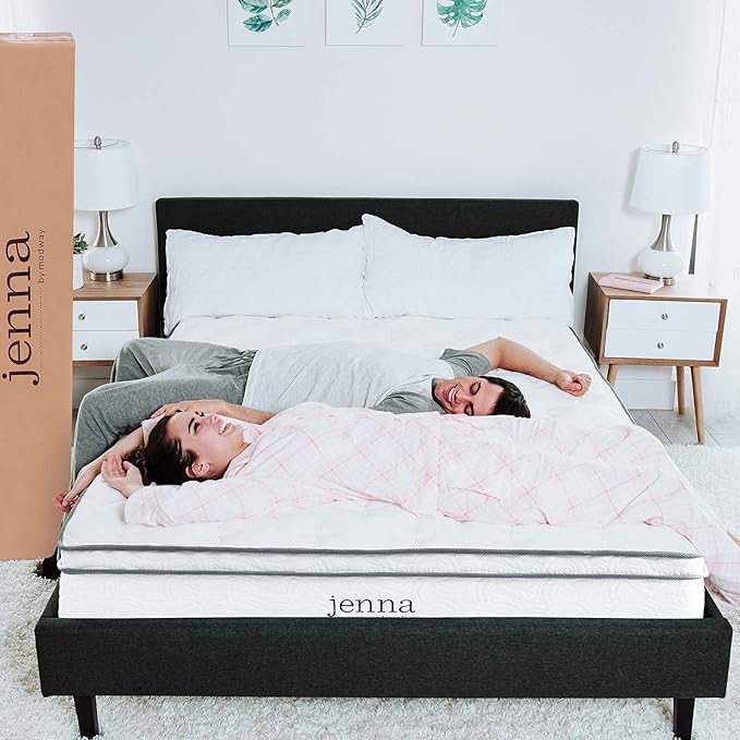 Modway Jenna 10” Innerspring and Memory Foam Queen Mattress With Individually Encased Coils