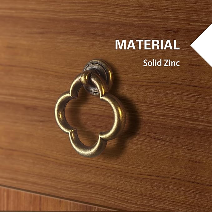 Cupboard Knobs Cabinet Knobs Drawer knobs, Zinc Alloy Gold Knobs for Dresser, Cupboard Knobs for Kitchen, Bathroom (Style E-6)
