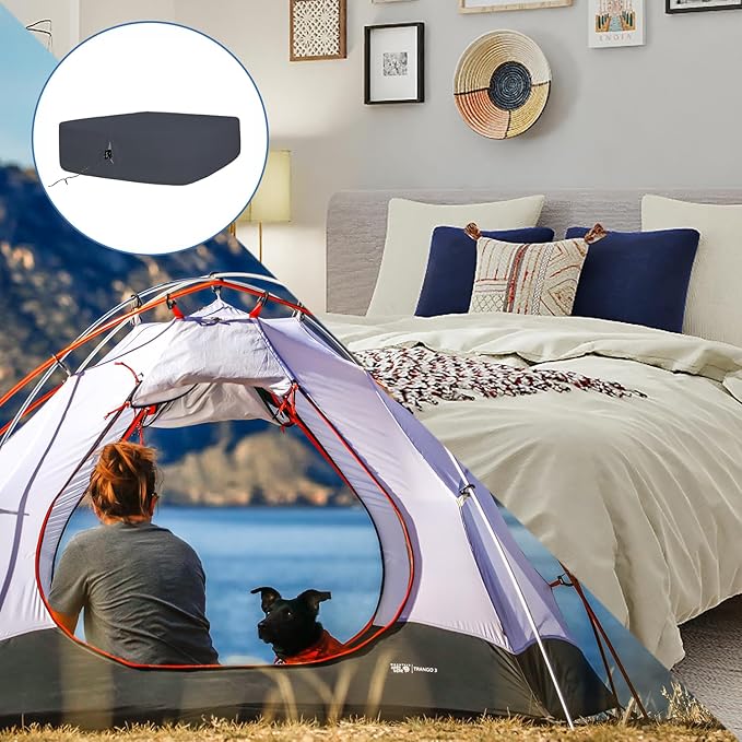 Bedecor Air Bed Sheets for Mattress Cover Removable Bed and Elastic Band Super Soft and Breathable & Deep up to 21" Black Full