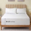 LuxClub 4 PC Full Size Sheet Set Bed Sheets Deep Pockets Wrinkle Free Cooling Bed Sheets Machine Washable Hotel Bedding Silky Soft - White Full