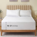 LuxClub 4 PC Queen Sheet Set, Bed Sheets Queen Size, Deep Pockets Wrinkle Free Cooling Bed Sheets Machine Washable Hotel Bedding Silky Soft - White Queen