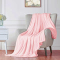 Walensee Fleece Blanket Plush Throw Fuzzy Lightweight (Twin Size 60x80 Pink) Super Soft Microfiber Flannel Blankets for Couch, Bed, Sofa Ultra Luxurious Warm and Cozy for All Seasons