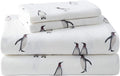 Eddie Bauer - King Sheets, Cotton Flannel Bedding Set, Brushed For Extra Softness, Cozy Home Decor (Rookeries, King)