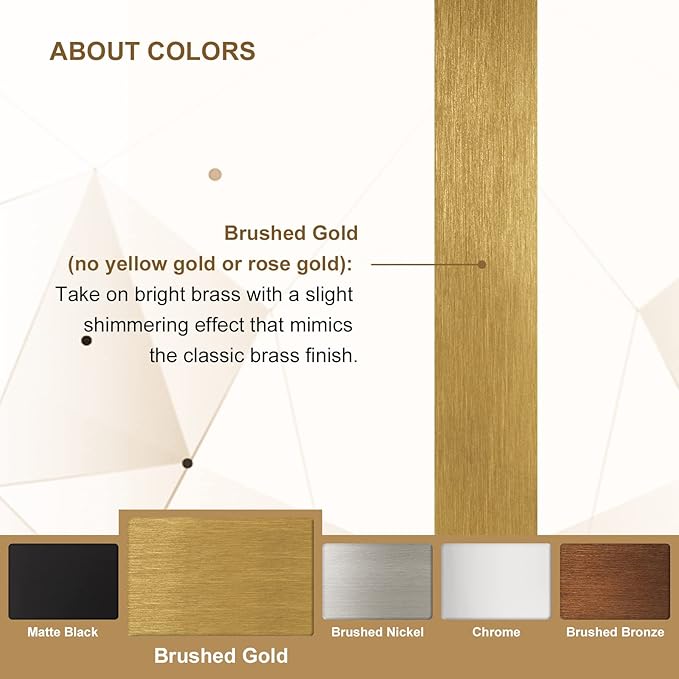 ANDY STAR 24x32 INCH Gold Bathroom Mirror, Brushed Brass Mirror, Rounded Rectangle Mirrors, Anti-Rust SUS304, Tube Metal Framed, 1’’ Deep Wall Mounted Vertically/Horizontal