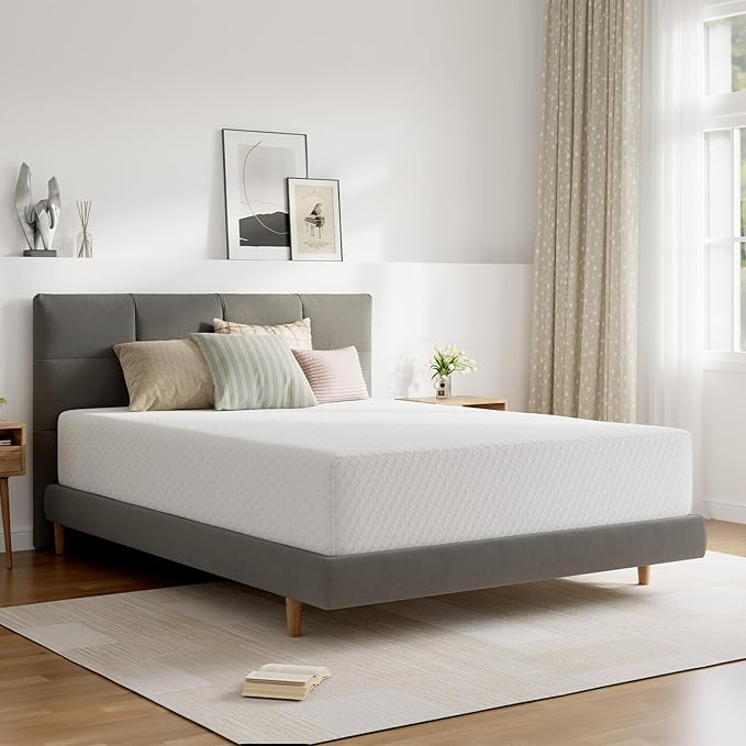Novilla Queen Mattress, 12 Inch Queen Memory Foam Mattress for Pressure Relief & Comfort Sleep, Removable Washable Cover,CertiPUR-US Certified, Plush