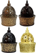Intense Oud Calligraphy Style Closed Incense Burner – 8 Inch Tall Arabian Bakhoor Burner with Metal Tray, Frankincense Resin Burner for Home & Office Decor – (Xtra Value Pack)