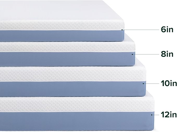 ZINUS 12 Inch Queen Cooling Essential Memory Foam Mattress [NewVersion], Fiberglass Free, Medium Feel, Breathable Cooling Layers, Certified Safe Materials
