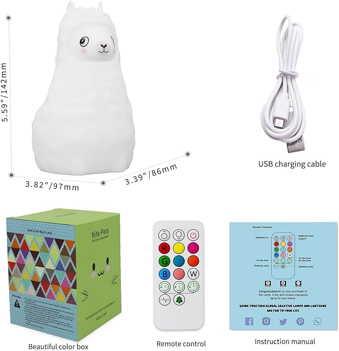 Baby Bear Night Light Up Toddler Bed Rooms, Nursery Sleep Aid for Kid LED Light Color Changing Dimmable &Timer Bedside Night Lamp for Breastfeeding Safe Silicone Night Light BPA Free Gifts for Women