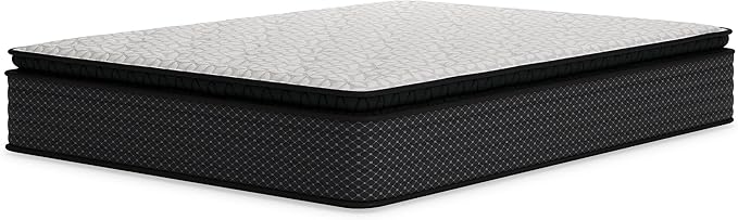 Signature Design by Ashley Limited Edition Pillow Top 13 " Pillow Top Hybrid Mattress with Gel Memory Foam, Edge Support for Cool Sleep and Pressure Relief, Queen, Fiberglass Free, Mattress In A Box