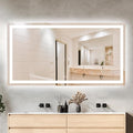 72 x 36 LED Bathroom Mirror with Lights, Lighted Bathroom Vanity Mirror for Wall, Espejos para Baños, Frontlit & Backlit, Anti-Fog, Shatterproof, 3 Adjustable Color Temperatures & Memory Function