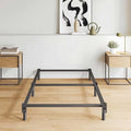 Twin XL Size Bed Frame, 7 Inch Metal Basics Bed Frame,Low Profile Base for Box Spring, 6-Leg Support, Noise-Free, Easy Assembly, Black