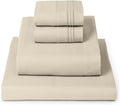 Mellanni Queen Sheets Set - 4 PC Iconic Collection Bedding - Hotel Luxury, Extra Soft, Cooling Bed Sheets - Wrinkle, Fade, Stain Resistant (Queen, Beige)
