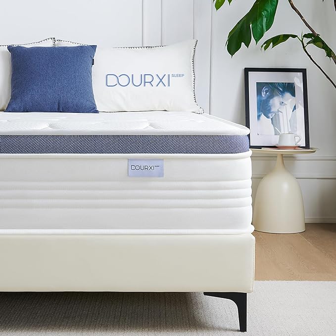 Twin Size Mattresses, 14 Inch Twin Mattress in a Box with Gel Memory Foam, Individually Pocketed Springs for Pressure Relief and Back Pain Relief-Medium Plush