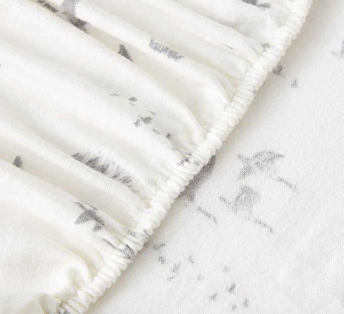 Eddie Bauer - Queen Sheet Set, Warm Breathable Cotton Flannel Bedding with Deep Pockets, Brushed for Extra Softness, Cozy Home Decor, Oeko-Tex Certified (Geese Meadow, Queen)