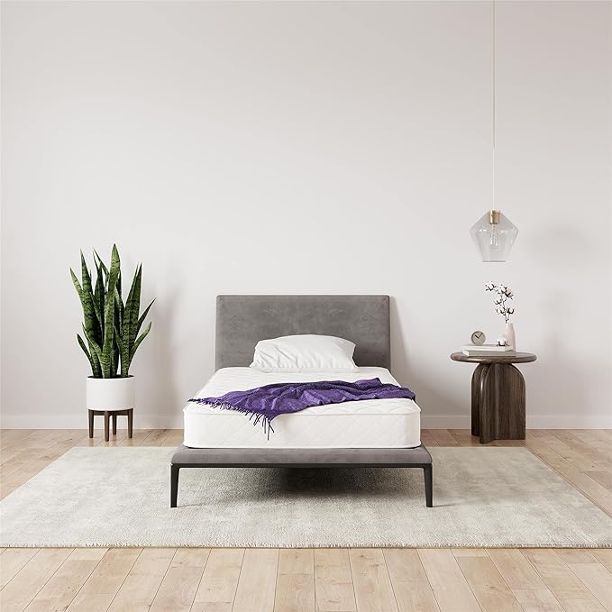 Signature Sleep 6” Coil Mattress made with CertiPUR-US® certified foam , Twin,White