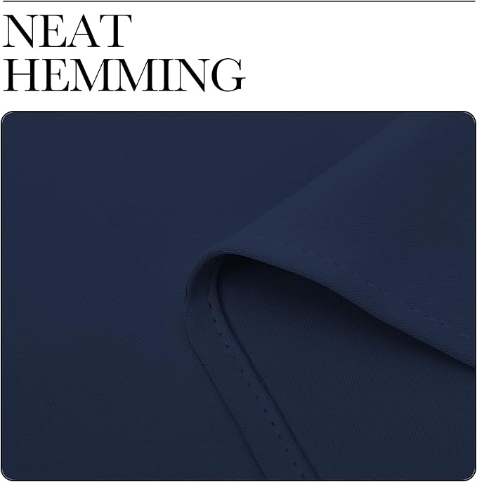 NICETOWN Blackout Draperies Curtains, Navy, 1 Pair, 29 x 40 Inch, All Season Thermal Insulated Solid Grommet Top Blackout Curtains/Drapes for Kid's Room
