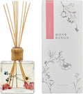 Rosy Rings Botanical Apricot Rose Reed Diffuser 13oz - Essential Oil Reed Diffuser, Home Fragrance Products, Fragrance Diffuser Gift for Home Décor