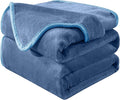 Soft Twin Size Blanket for All Season Lightweight Thermal Fleece Summer Autumn Fall Winter Spring Blankets for Twin/Twin XL Extra Long Bed Couch Sofa,66x90 Inches,Washed Blue
