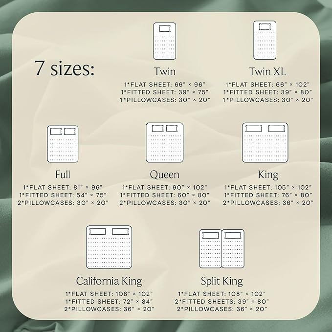 LuxClub 4 PC Queen Sheet Set, Breathable Luxury Bed Sheets, Deep Pockets Wrinkle Free Cooling Sheets Machine Washable Hotel Bedding Silky Soft - Tree Moss Green Queen