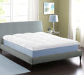 Superior Mattress Topper, Down Alternative, 2 Inch Deep Sized Bed Pillow Top, Comfort Pad, Fluffy Mattress-Topper Protector, Plush Cooling Extra Soft, Hotel Quality, Sleep, All-Season, Queen, White