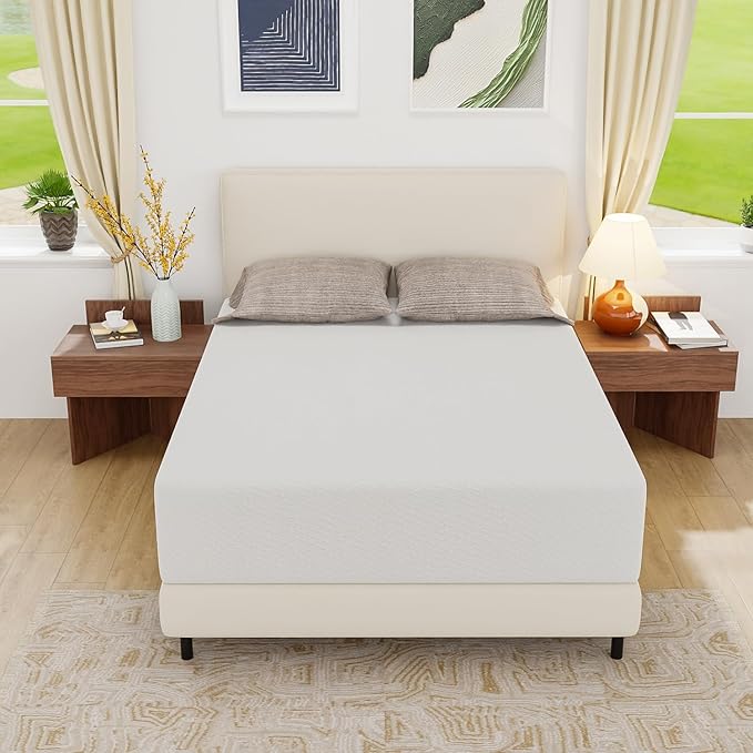 PayLessHere 14 Inch Gel Memory Foam Mattress/Medium-Firm Mattress/Fiberglass Free/CertiPUR-US Certified/Bed-in-a-Box/Cool Sleep & Comfy Support,Queen