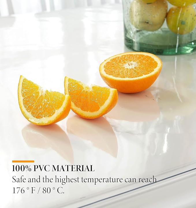 Deep Dream 1.5mm Clear Desk Cover Protector, 35.4×59 Inch Clear Desk Cover, Clear Desk Mat, Table Cover Tablecloth Protector Rectangle, Table Protector for Dining Room Table