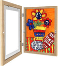 1 Pack Kids Artwork Frames Changeable 8.5 x 11 Inch Children Art Projects Kids Art Frames Front Opening Picture Display Frame, Wood