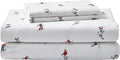 Eddie Bauer - Full Sheets, Cotton Flannel Bedding Set, Brushed for Extra Softness, Cozy Home Decor (Ski Slope, Full)