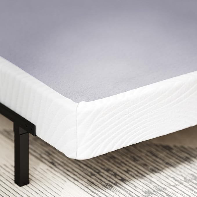 ZINUS Edgar 4 Inch Bamboo Box Spring, Mattress Foundation, Sturdy Bamboo Structure, Low Profile, Easy Assembly, Full