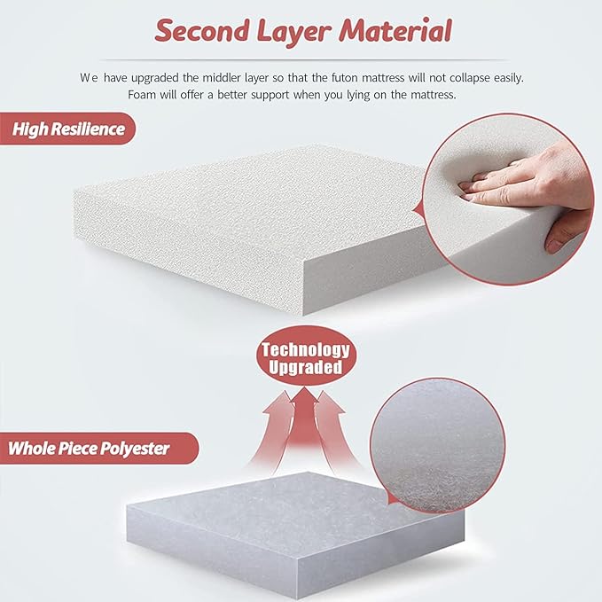 MAXYOYO Bohemian Retro Floor Mattress Vintage Floral Japanese Futon Mattress Roll Up Tatami Floor Mat Foldable Bed Portable Camping Mattress Sleeping Pad Floor Lounger Couch Bed Queen Size